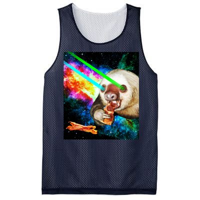 Space Hunger Dinner In Space Sloth Laser Pizza Mesh Reversible Basketball Jersey Tank