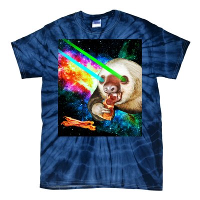 Space Hunger Dinner In Space Sloth Laser Pizza Tie-Dye T-Shirt