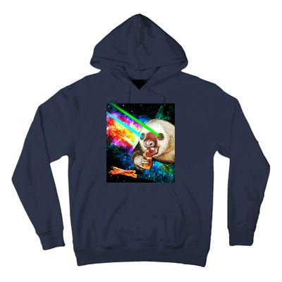 Space Hunger Dinner In Space Sloth Laser Pizza Tall Hoodie