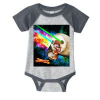 Space Hunger Dinner In Space Sloth Laser Pizza Infant Baby Jersey Bodysuit