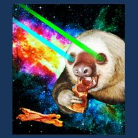 Space Hunger Dinner In Space Sloth Laser Pizza Infant Baby Jersey Bodysuit