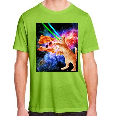 Space Hunger Flying Cat Pizza Bacon1 Adult ChromaSoft Performance T-Shirt