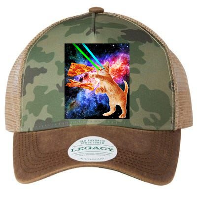 Space Hunger Flying Cat Pizza Bacon1 Legacy Tie Dye Trucker Hat