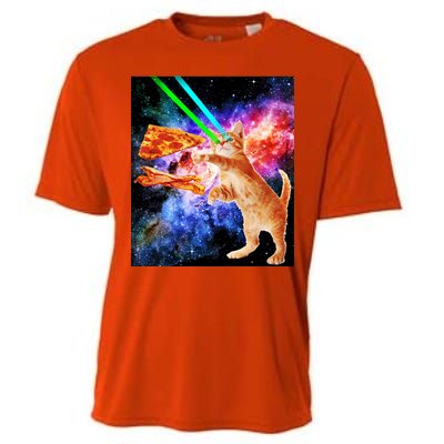 Space Hunger Flying Cat Pizza Bacon1 Cooling Performance Crew T-Shirt