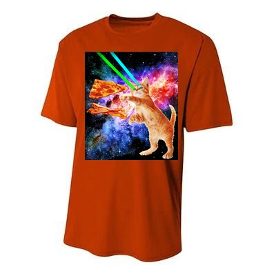 Space Hunger Flying Cat Pizza Bacon1 Performance Sprint T-Shirt