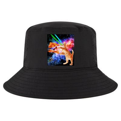 Space Hunger Flying Cat Pizza Bacon1 Cool Comfort Performance Bucket Hat