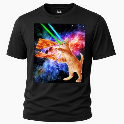 Space Hunger Flying Cat Pizza Bacon1 Performance Shirt