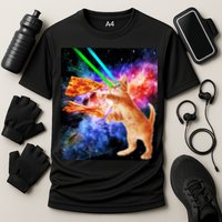 Space Hunger Flying Cat Pizza Bacon1 Performance Shirt