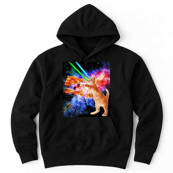 Space Hunger Flying Cat Pizza Bacon1 Hoodie
