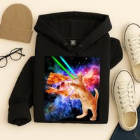 Space Hunger Flying Cat Pizza Bacon1 Hoodie