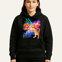 Space Hunger Flying Cat Pizza Bacon1 Hoodie