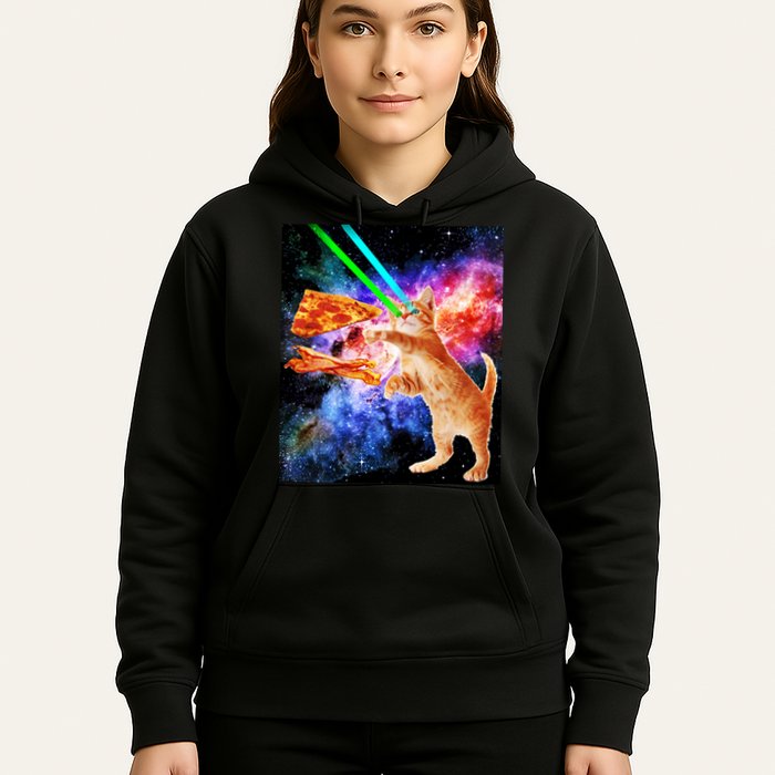 Space Hunger Flying Cat Pizza Bacon1 Hoodie