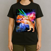 Space Hunger Flying Cat Pizza Bacon1 T-Shirt