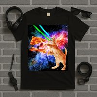 Space Hunger Flying Cat Pizza Bacon1 T-Shirt