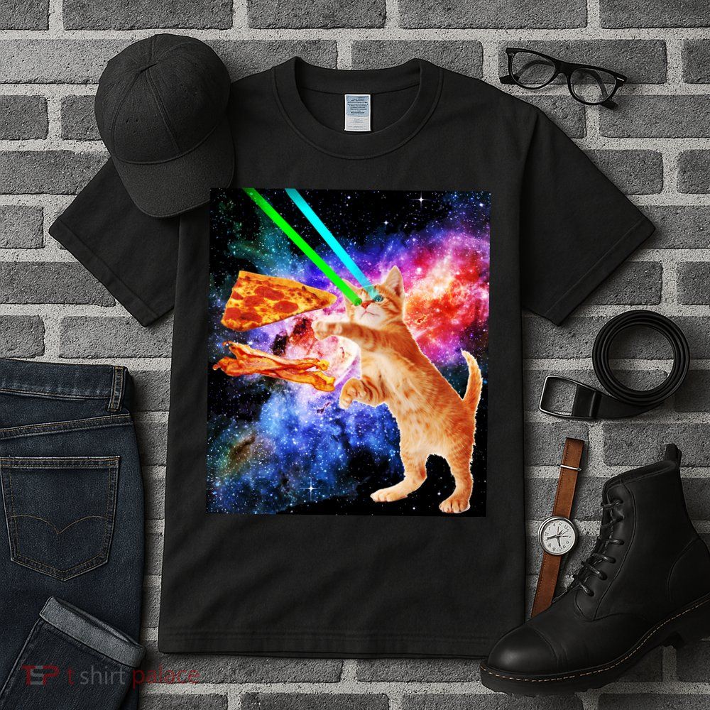 Space Hunger Flying Cat Pizza Bacon1 Tall T-Shirt