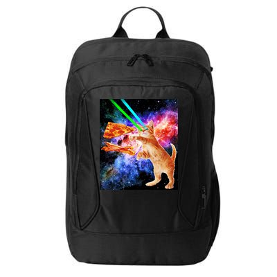 Space Hunger Flying Cat Pizza Bacon1 City Backpack
