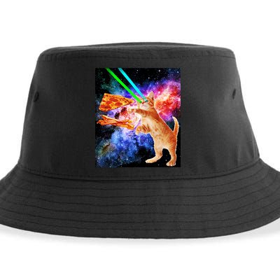 Space Hunger Flying Cat Pizza Bacon1 Sustainable Bucket Hat
