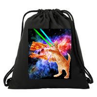 Space Hunger Flying Cat Pizza Bacon1 Drawstring Bag
