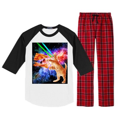 Space Hunger Flying Cat Pizza Bacon1 Raglan Sleeve Pajama Set