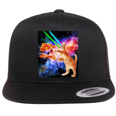 Space Hunger Flying Cat Pizza Bacon1 Flatbill Hat