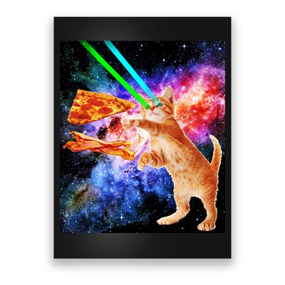 Space Hunger Flying Cat Pizza Bacon1 Poster