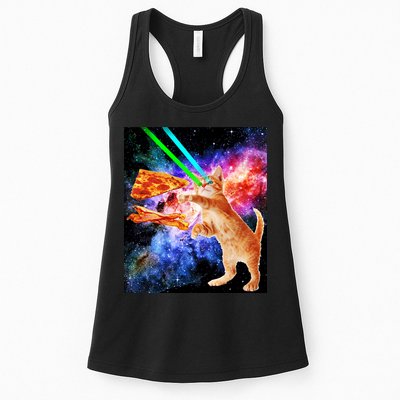Space Hunger Flying Cat Pizza Bacon1 Womens Tank Top