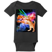 Space Hunger Flying Cat Pizza Bacon1 Baby Bodysuit