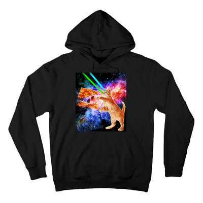Space Hunger Flying Cat Pizza Bacon1 Tall Hoodie