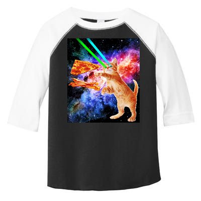 Space Hunger Flying Cat Pizza Bacon1 Toddler Fine Jersey T-Shirt