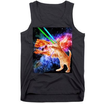 Space Hunger Flying Cat Pizza Bacon1 Tank Top