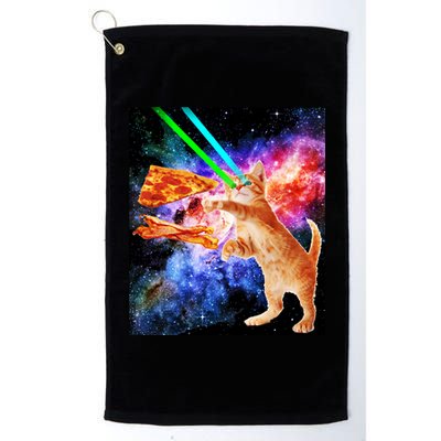 Space Hunger Flying Cat Pizza Bacon1 Platinum Collection Golf Towel