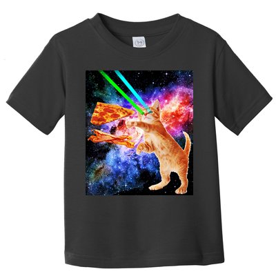 Space Hunger Flying Cat Pizza Bacon1 Toddler T-Shirt
