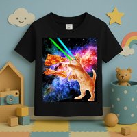 Space Hunger Flying Cat Pizza Bacon1 Toddler T-Shirt