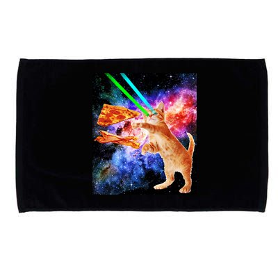 Space Hunger Flying Cat Pizza Bacon1 Microfiber Hand Towel