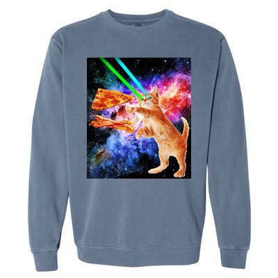 Space Hunger Flying Cat Pizza Bacon1 Garment-Dyed Sweatshirt