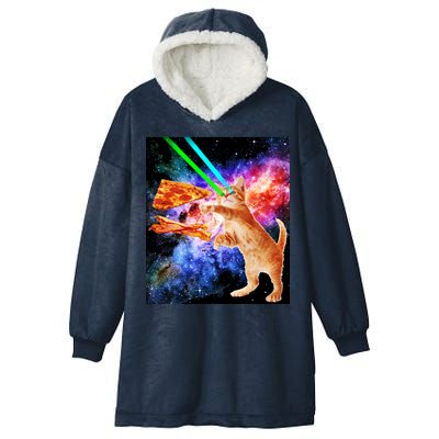 Space Hunger Flying Cat Pizza Bacon1 Hooded Wearable Blanket