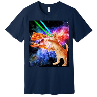 Space Hunger Flying Cat Pizza Bacon1 Premium T-Shirt