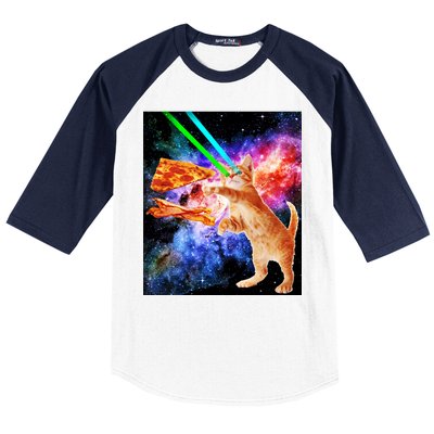 Space Hunger Flying Cat Pizza Bacon1 Baseball Sleeve Shirt