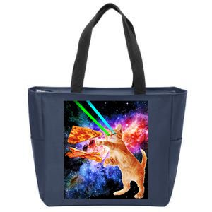 Space Hunger Flying Cat Pizza Bacon1 Zip Tote Bag