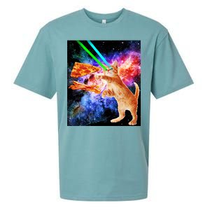 Space Hunger Flying Cat Pizza Bacon1 Sueded Cloud Jersey T-Shirt