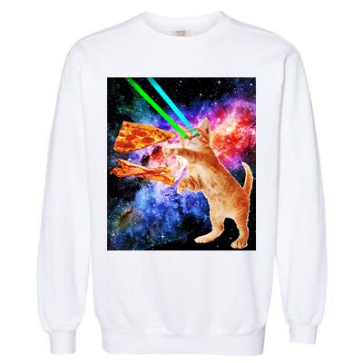 Space Hunger Flying Cat Pizza Bacon1 Garment-Dyed Sweatshirt