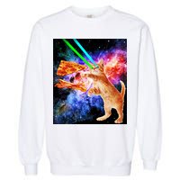 Space Hunger Flying Cat Pizza Bacon1 Garment-Dyed Sweatshirt