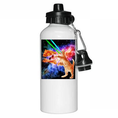 Space Hunger Flying Cat Pizza Bacon1 Aluminum Water Bottle