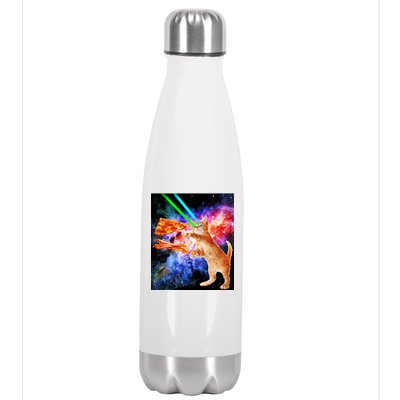 Space Hunger Flying Cat Pizza Bacon1 Stainless Steel Insulated Water Bottle