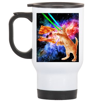 Space Hunger Flying Cat Pizza Bacon1 Stainless Steel Travel Mug