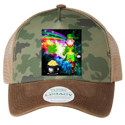 Space Hunger Irish in Space Rainbow Laser Legacy Tie Dye Trucker Hat