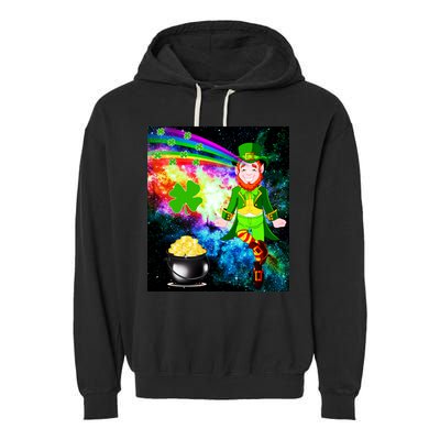 Space Hunger Irish in Space Rainbow Laser Garment-Dyed Fleece Hoodie