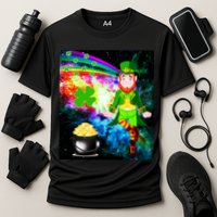 Space Hunger Irish in Space Rainbow Laser Performance Shirt