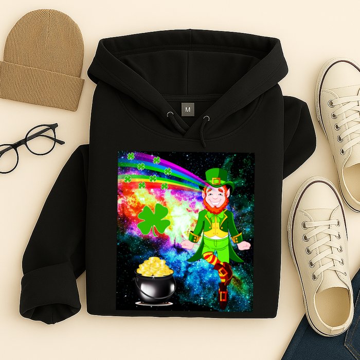 Space Hunger Irish in Space Rainbow Laser Hoodie