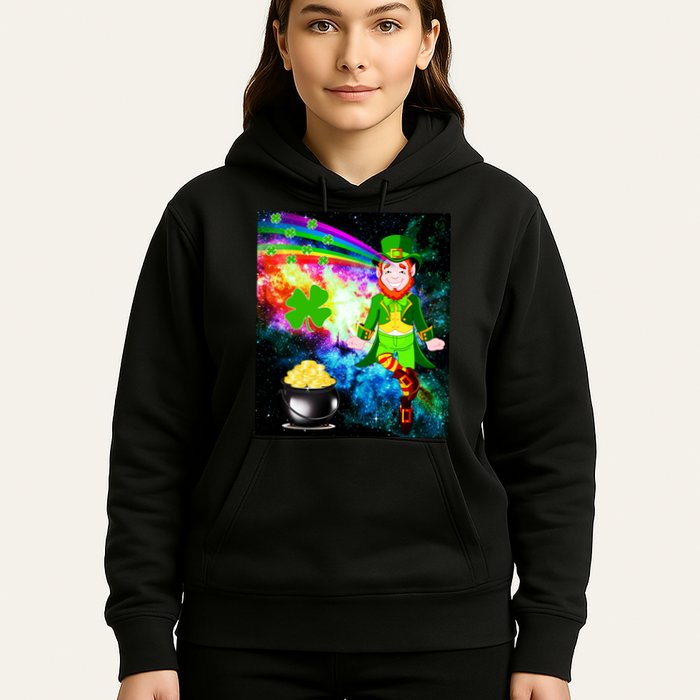 Space Hunger Irish in Space Rainbow Laser Hoodie
